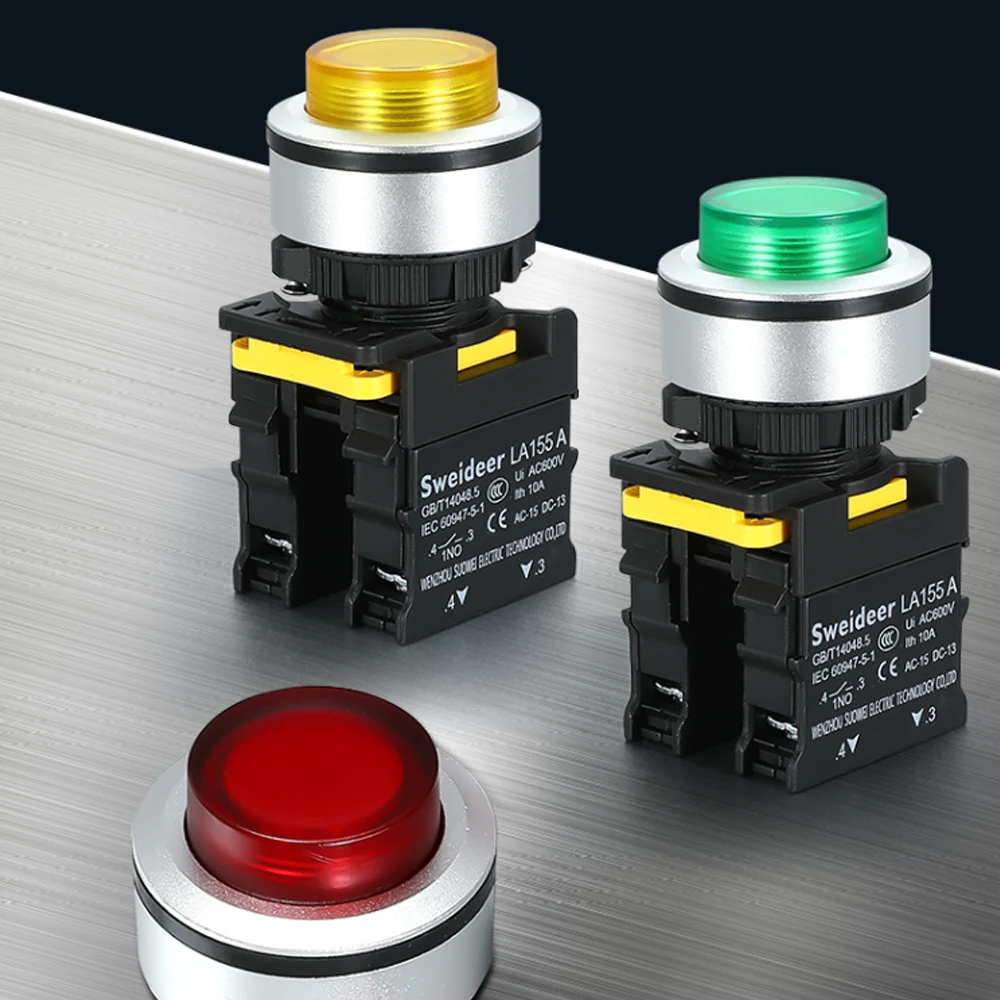 30 мм водонепроницаемый кнопочный переключатель с высокой головкой мгновенный