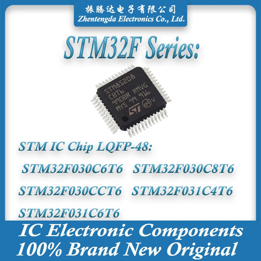 STM32F030C6T6 STM32F030C8T6 STM32F030CCT6 STM32F031C4T6 STM32F031C6T6 STM32F030 STM32F031 STM32F STM IC MCU LQFP-48 |