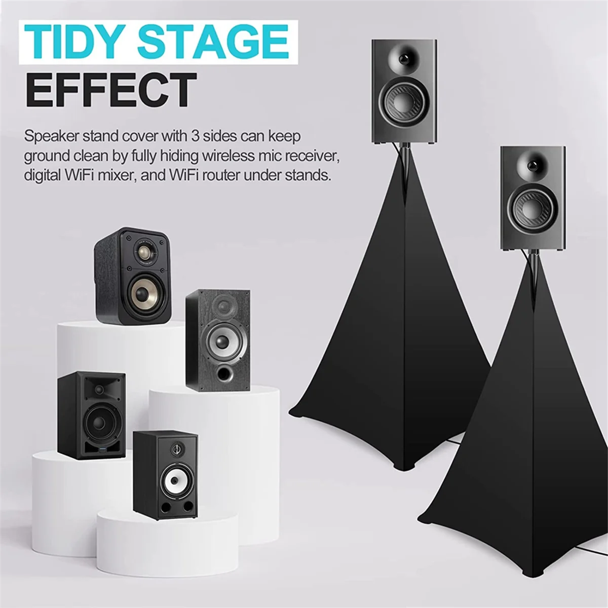 Крышка подставки для динамика - чехлы динамиков DJ совместимые с большинством