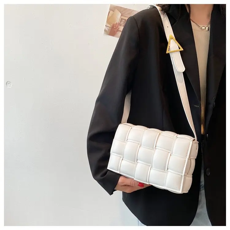 

Новая женская сумка, сумка на плечо, женская сумка через плечо, дизайнерская сумочка, кошелек из искусственной кожи, простая модная плетеная...