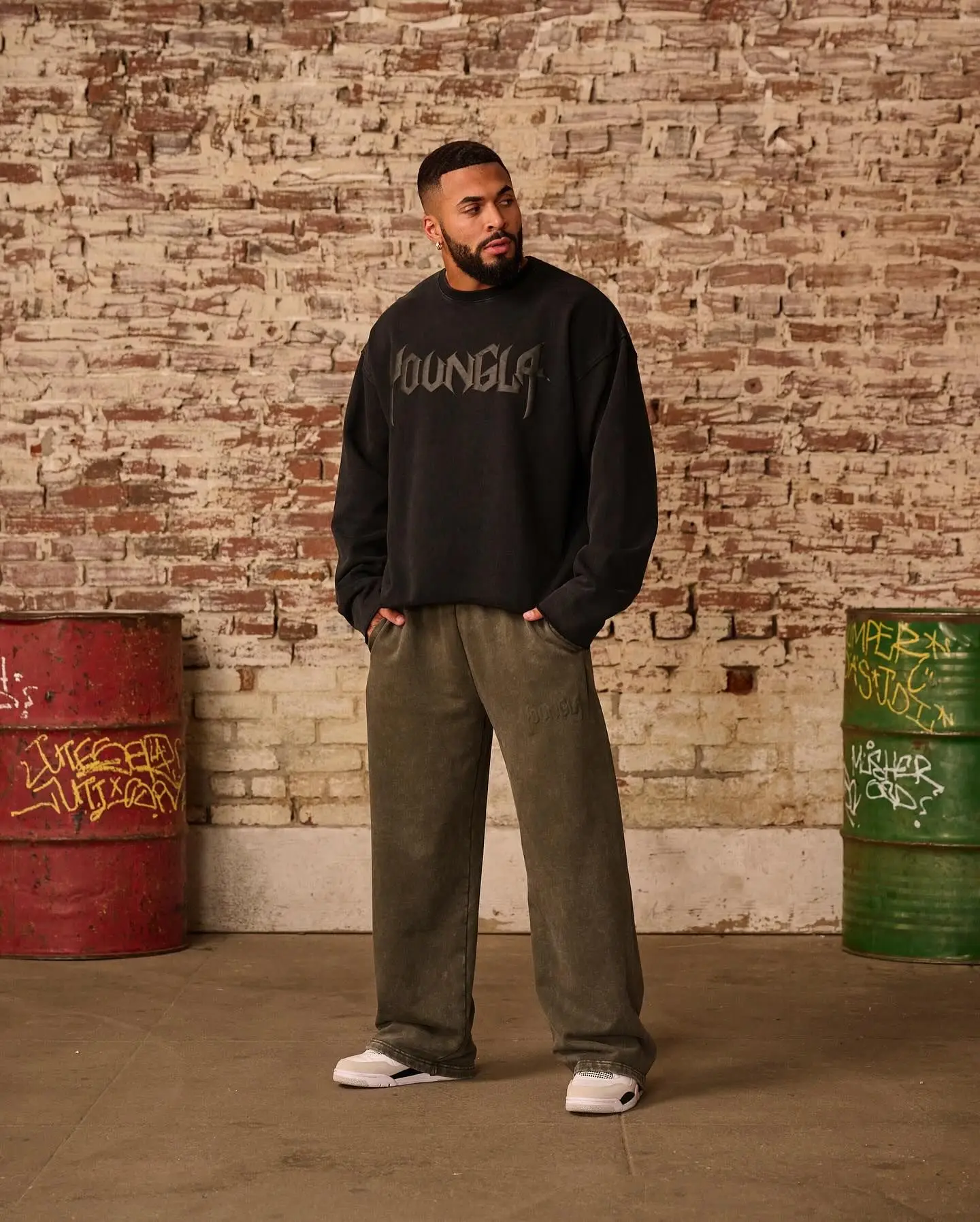 Американские осенние и зимние новые спортивные штаны для бега мужские