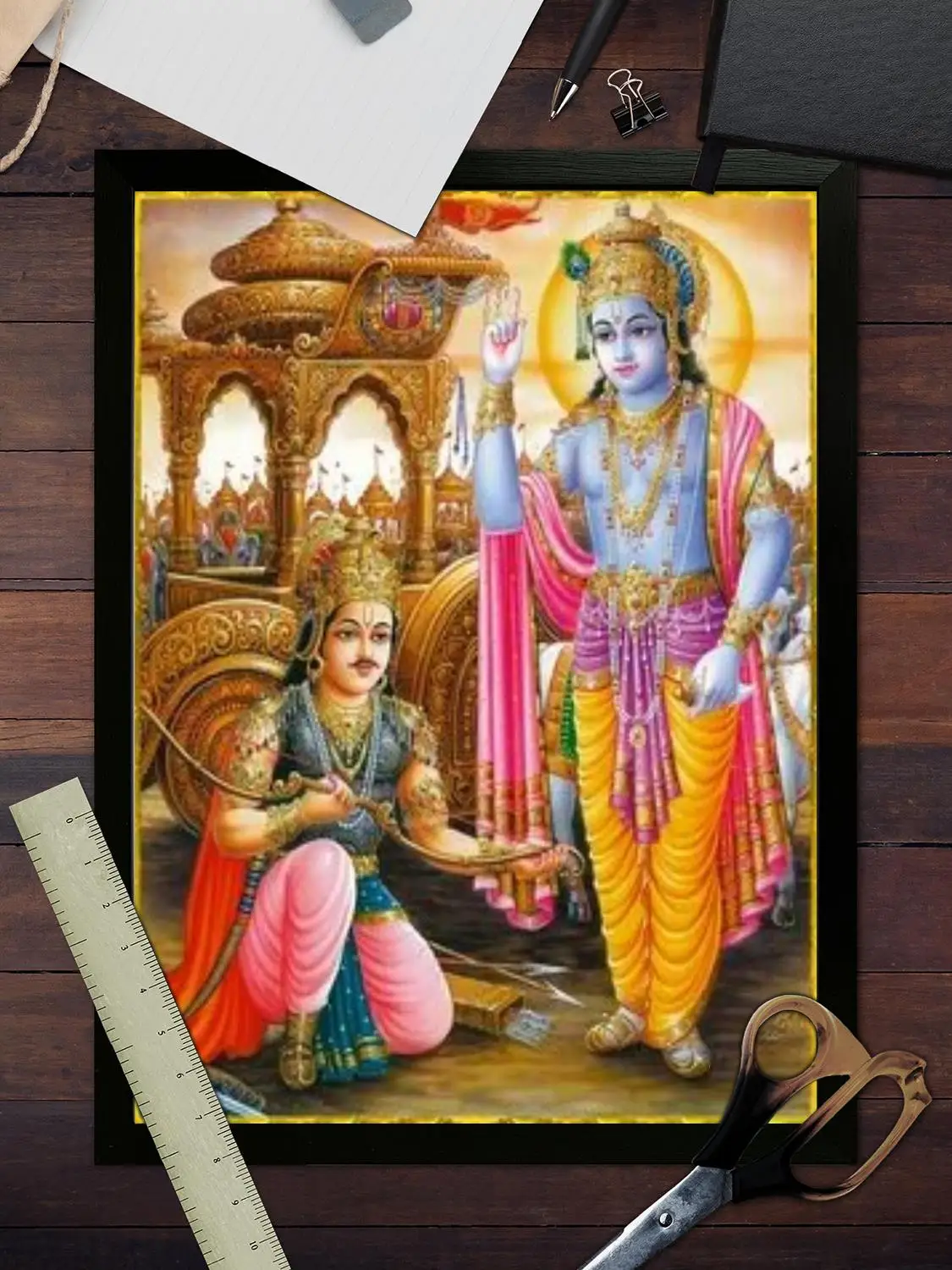 Детский постер &quotBaby Krishna&quot на холсте