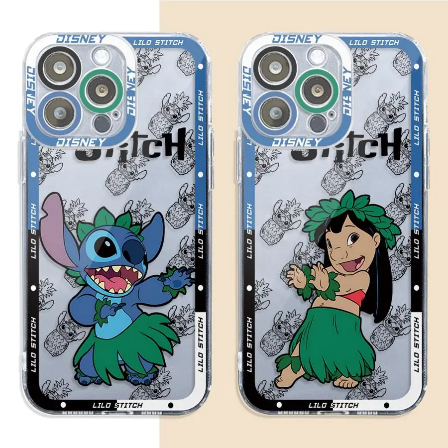 Disney Stitch Cover Phone Case for Apple iPhone 13 15 16 Pro Max 14 11 12 7 8 Plus X XS MAX XR Plu Soft TPU