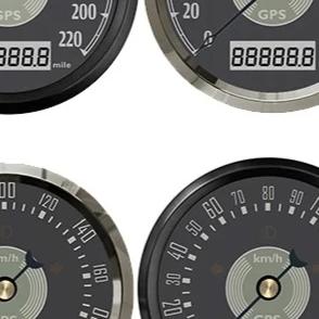 Фото Ретро-классический GPS-спидометр 85 мм с антенной для автомобиля, яхты, универсальный, 160-200 км/ч (mph) №1