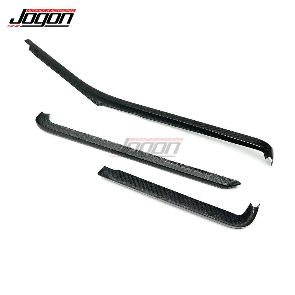 "Dry Carbon Fiber Central Console Dashboard Strip Trim For Corvette C8