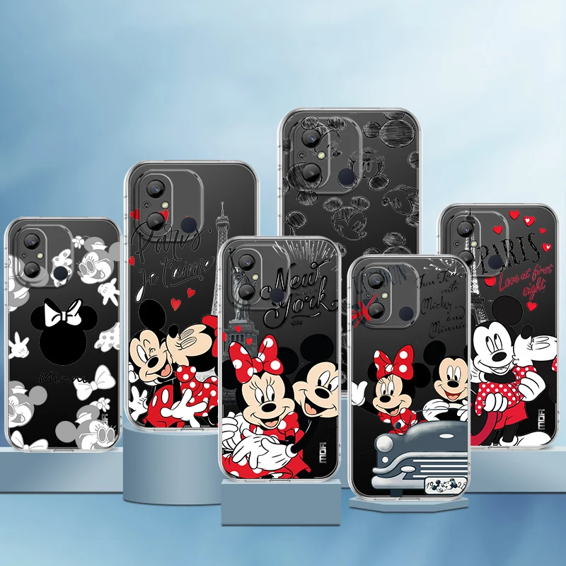 

Mickey Minnie London For Xiaomi Redmi 12C 11 A1 Plus 10 10X 9T 9C 9C 8 7 6 4G 5G Soft Silicone Transparent Phone Case Coque Capa