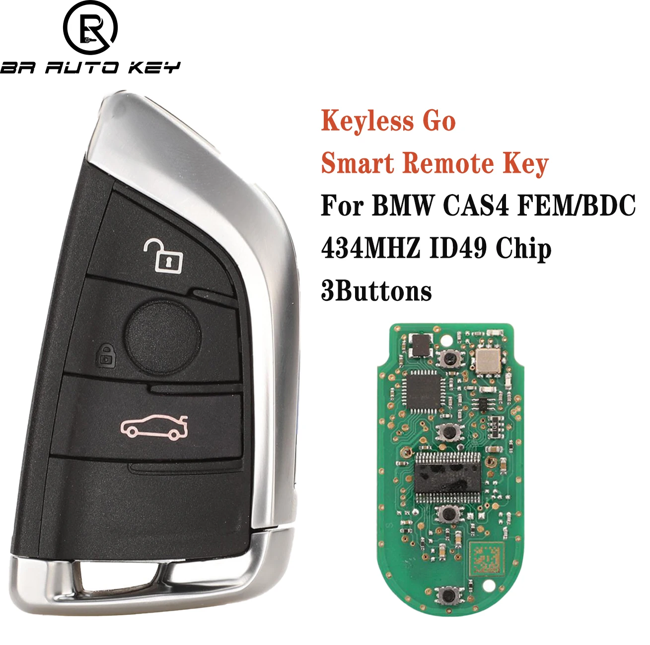 

Smart Car Remote Key Fob for BMW 1 3 5 7 X3 X5 X6 X7 CAS4 CAS4+ FEM BDC PCF7953 433Mhz Auto Smart Remote Control Key