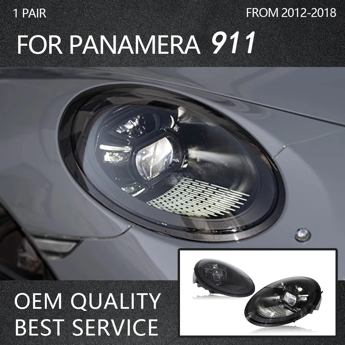 

Pdls светодиодные фары в сборе для Porsche 911 991, фары 2012-2018, сигнальная лампа, матрица, лазерные передние фары