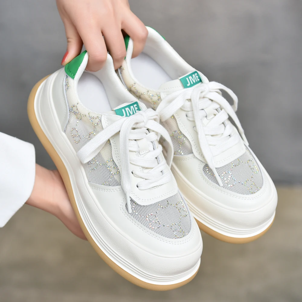 

2022 весна лето осень;модные женские летние кроссовки;кожаная обувь;спортивные туфли танкетка;платформа кеды женские;белый зеленый желтый