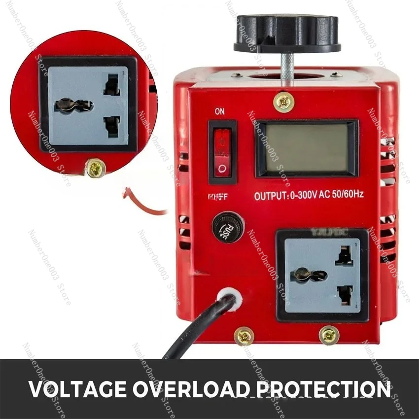 Фото BB0.5 кВт, 220 В, Variac, переменный трансформатор, 500 Вт, регулируемый однофазный регулируемый источник питания переменного тока 0–300 В, 50/60 Гц №3
