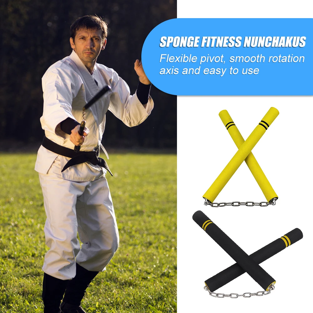 Weapon Toy Karate Martial Arts Training Foam Nunchaku Nunchucks Stick Practice 