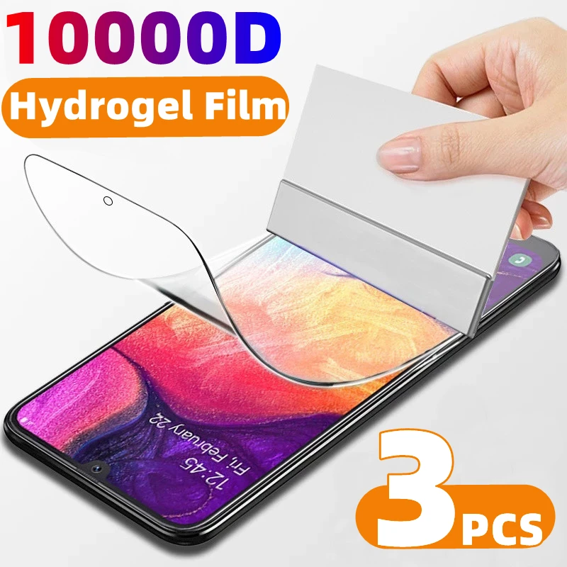 

3PCS Hydrogel Film Screen Protector For Samsung GalaxyS22 S21 Ultra S20 S10 S9 S8 Plus S7 S6 Edge Soft Protection Not Glass