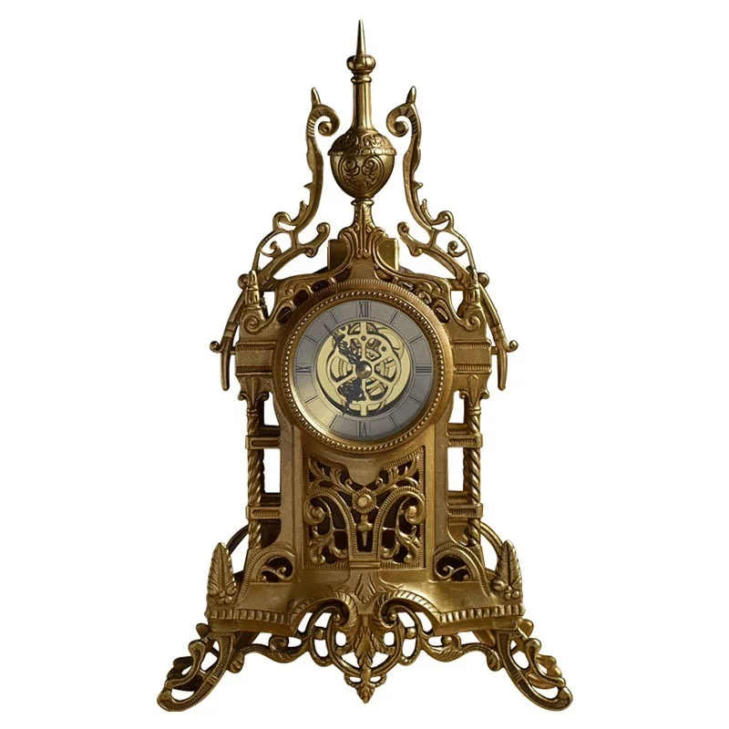 

33cm Metal Digital Table Clock Vintage Antique Classic DeskTop Date Display Time Relojes De Escritorio Home Decor Clocks OO50TC