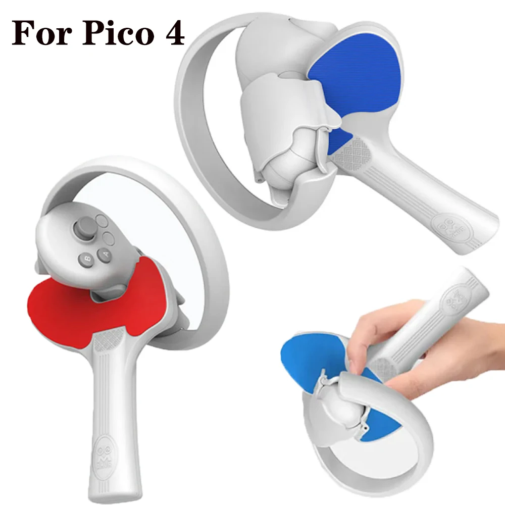 Для PICO4 VR рукоятка для ракетки настольного тенниса ABS Силиконовая защита