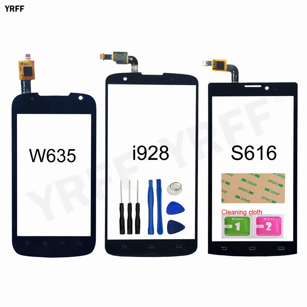 

Цифровой преобразователь сенсорного экрана для Philips I928 W635 S616, быстрая доставка, клейкие салфетки