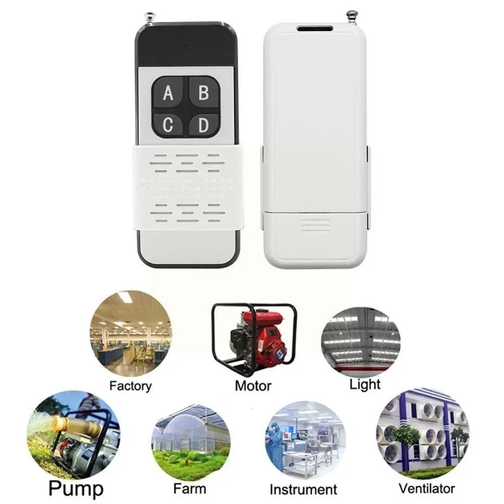 

433 Mhz Wireless Rf Module Remote Control Learning Code 1527 Remote Control 4 Button Long Range 1000m For Lamps Lights Gate S0g4