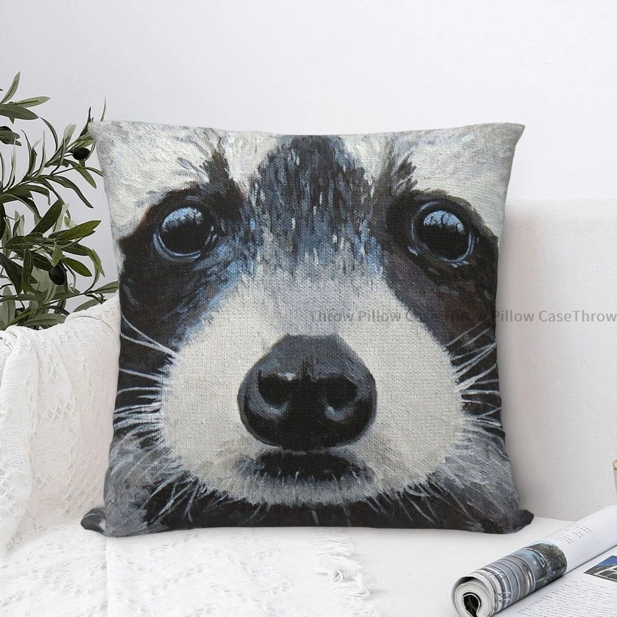 

Зимняя подушка с изображением неба и глаз, рандомный рюкзак из енота, декоративная подушка для спальни с рисунком «сделай сам»