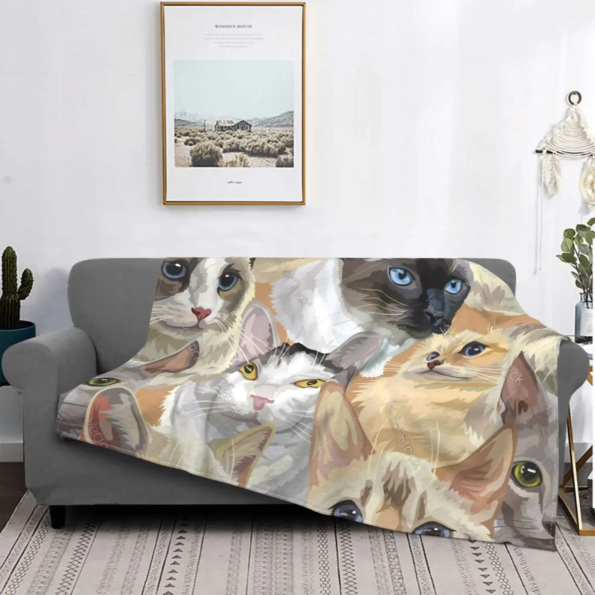 

Cat Cozy Up In Style And Warmth With The Softness Elegance Of Our Windproof Anti-Pilling Skin-Friendly And Travel-Ready Blanket