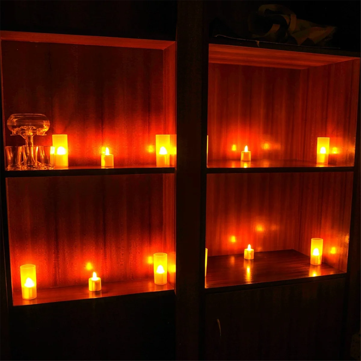 Беспламенные свечи с таймером дистанционного управления и зарядной базой 12