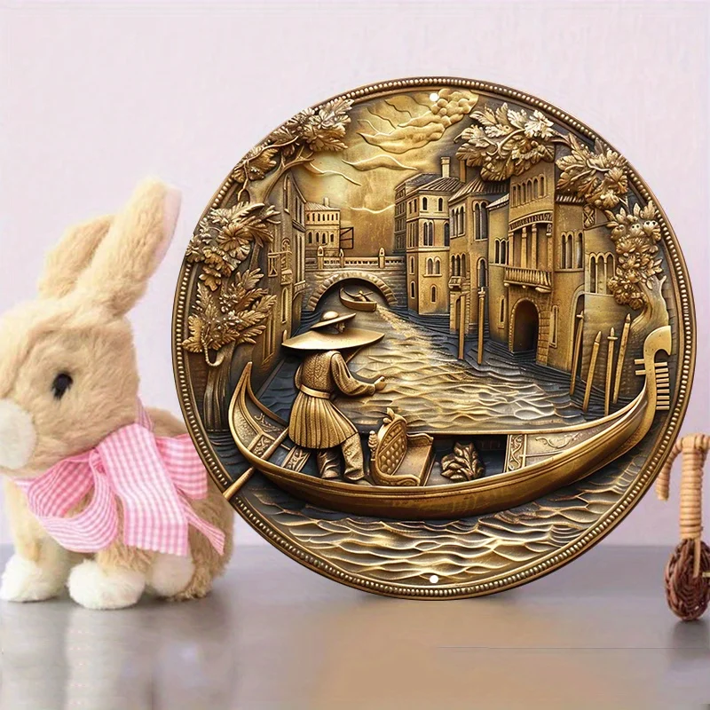 Очаровательная алюминиевая настенная вывеска на гондолу и гондоле устойчивая к