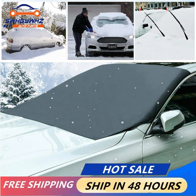 

Magnetic Car Front Windscreen Snow Ice Shield Cover Autos Windshield Sunshade Anti-frost Anti-fog Universal Car Sun Protector