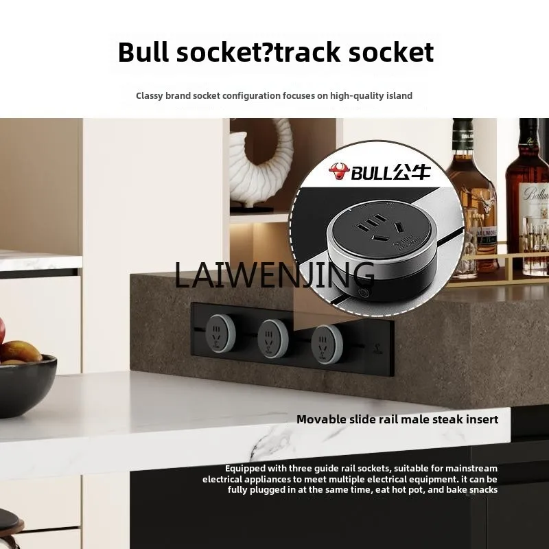 MJY легкий роскошный остров из каменной плиты обеденный стол выдвижное хранилище