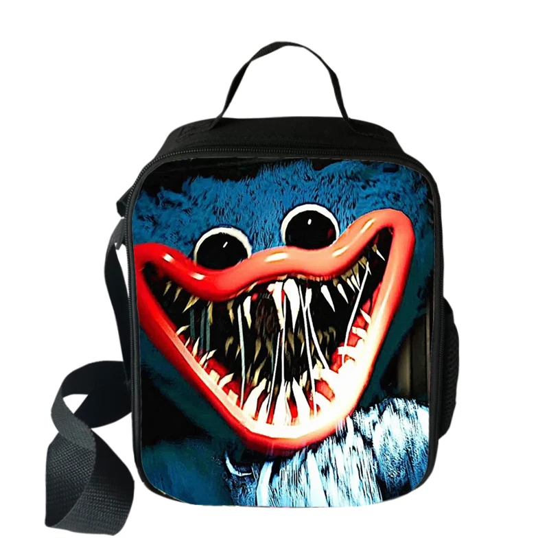 

Game Poppy Playtime Cooler Lunch Bag Cartoon Girls Portable Thermal Food Picnic Bags for School Kids Boys Box Tote