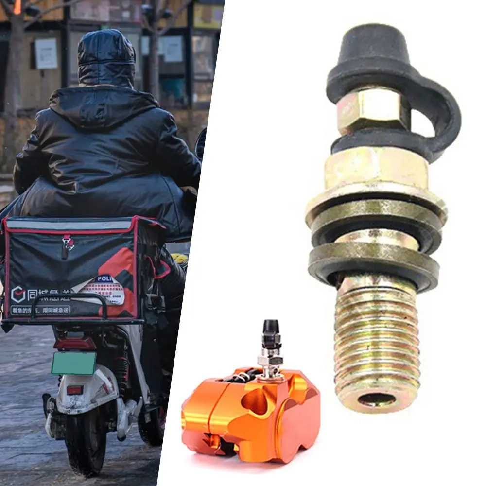 

with Rubber Cap Motorcycle Exhaust Screw Kit M10*1.25 Top Pump Oil Hose Screw Modification Accessories Motorbike Electricbike