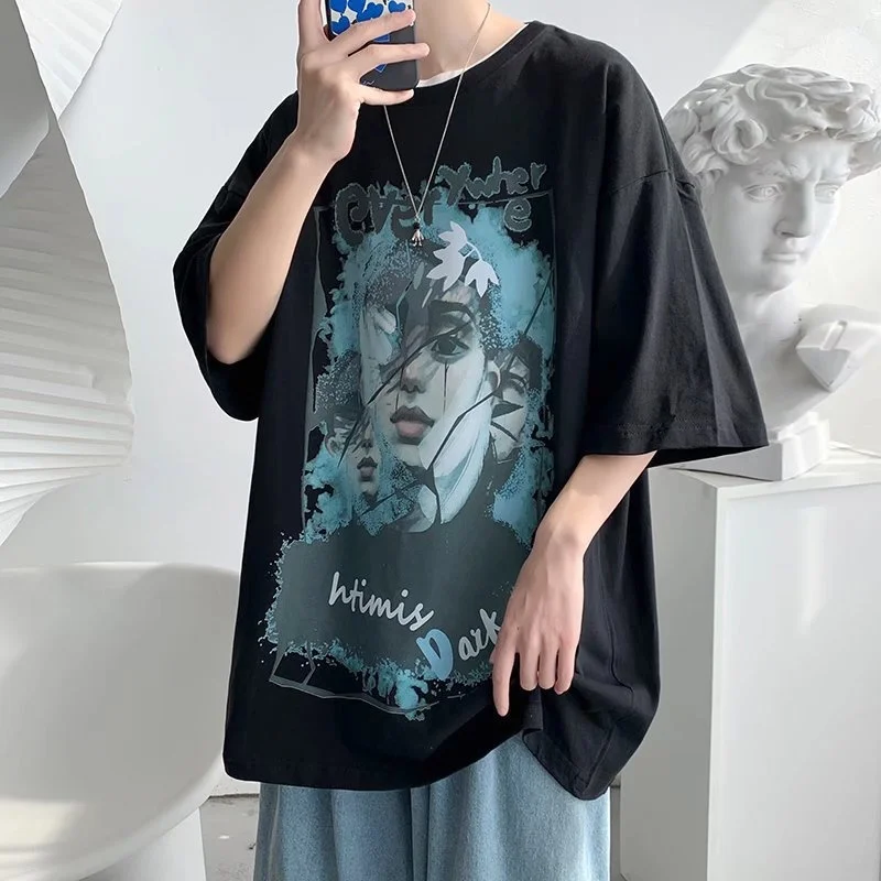 

Figure New Year 2022 Oversized Ussr Half Sleeve Gothic Clothes Japanese Streetwear Men Casual T Shirt CUSTOM Chile T-shirt M-5xl