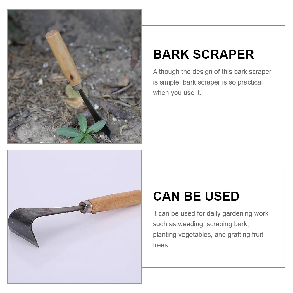 Скребок для коры с деревянной ручкой инструменты очистки коров ладов садовое