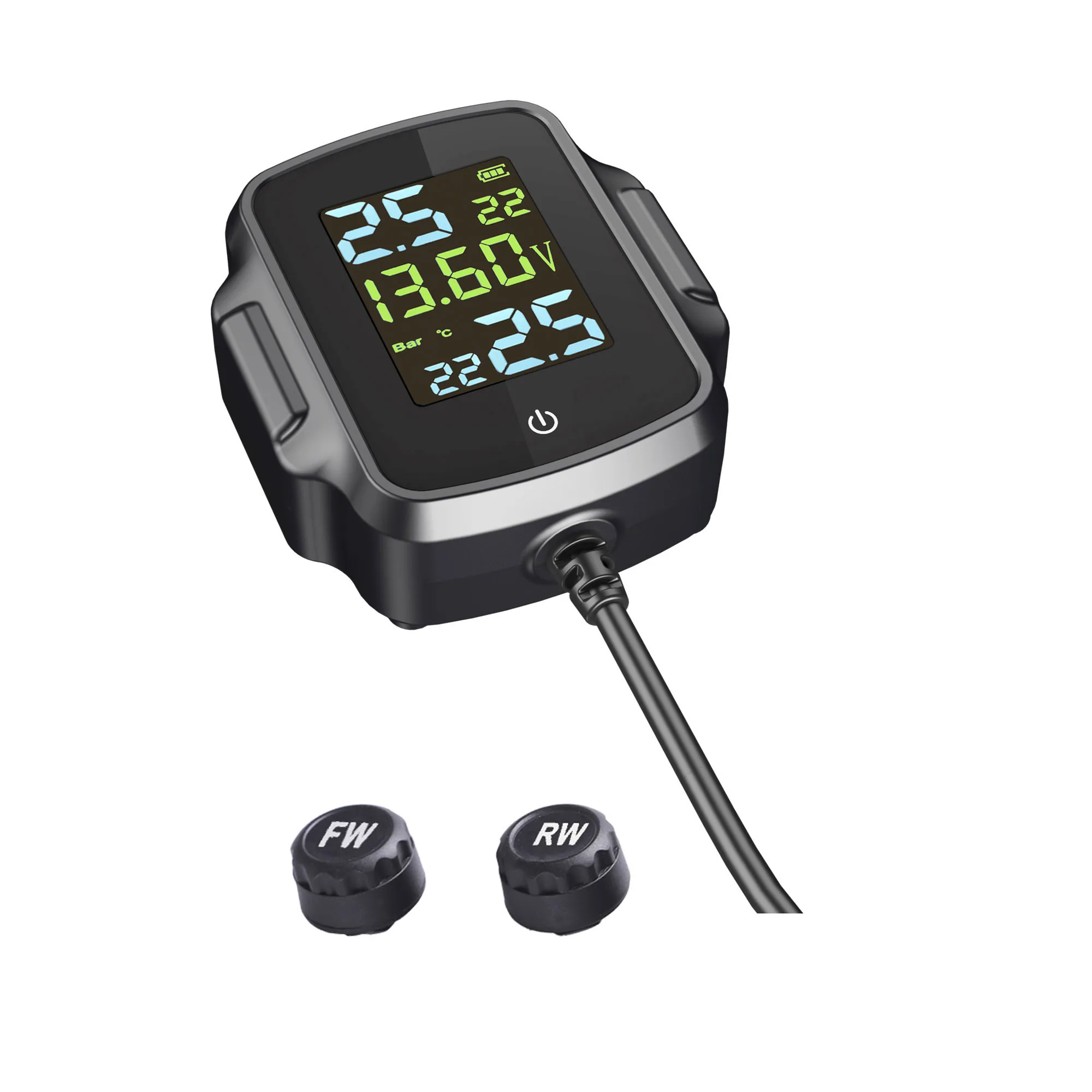 

Motorc motorcycle tire pressure monitoring system wireless TPMS
