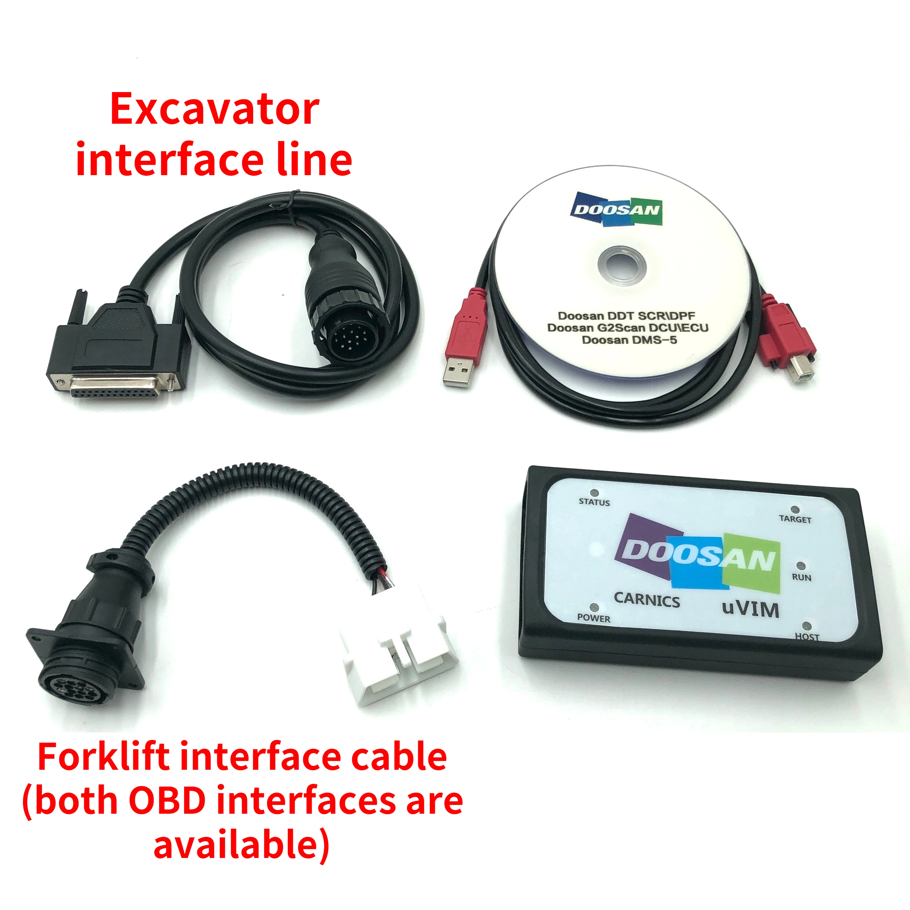 Диагностический инструмент для проверки экскаватора Doosan DDT SCR DPF G2 Scan DCU ECU DMS-5