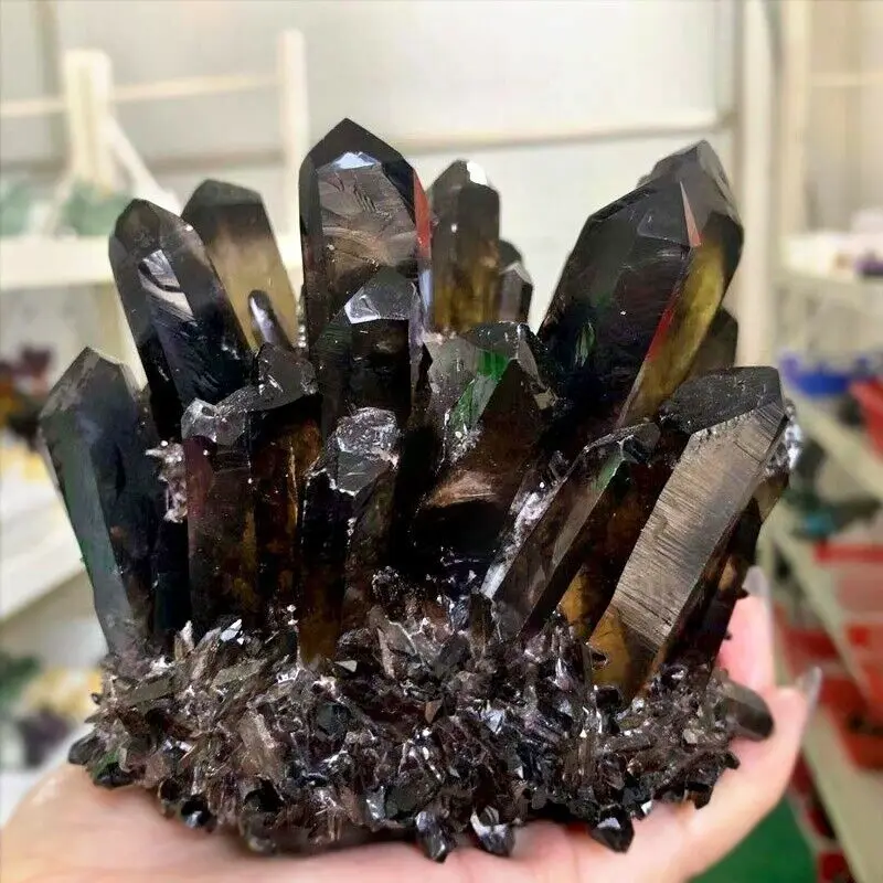 

TAWNY CRYSTAL COLUMN, REIKI HEALING BALL FURNISHING ARTICLES RAW ORE SPECIMENS ALLEVIATE FATIGUE STONE