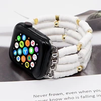 2022 new bohemian hand beaded woman strap for apple watch band 44mm 42mm 38mm 40mm 41mm 45mm bracelet for iwatch series 76543