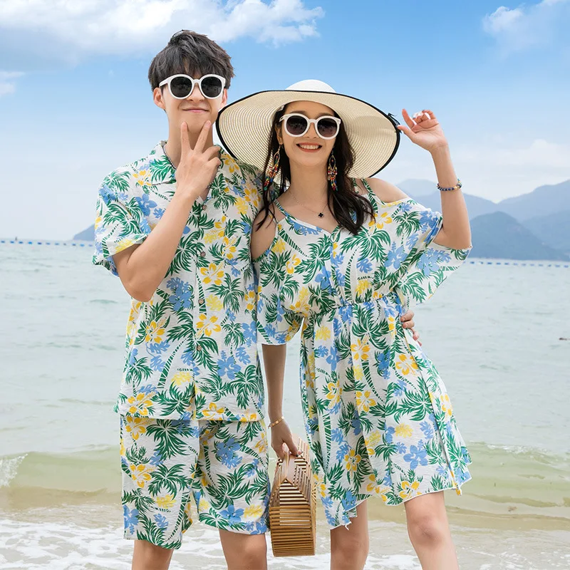 Парная семейная Одинаковая одежда для отпуска платье с открытыми плечами мамы и