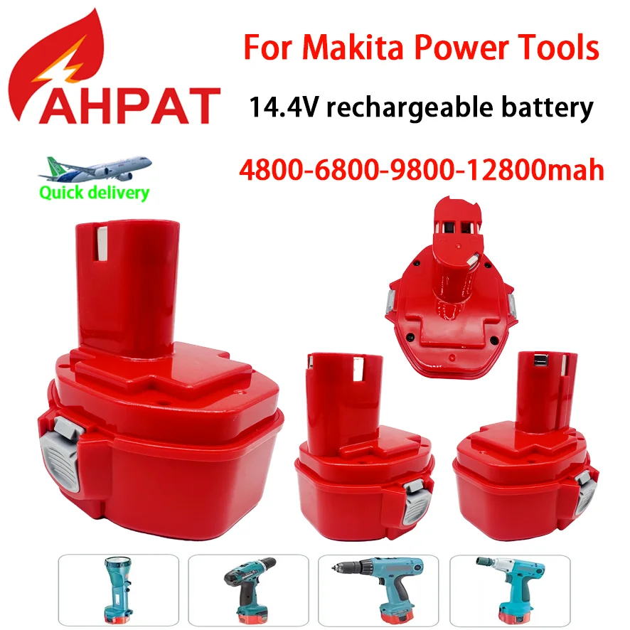 Сменный аккумулятор powtree 12800 мАч 14 4 В для Makita 1422 1420 1433 1434 1435 1435F PA14 6337d 6281d 6280D 8280d