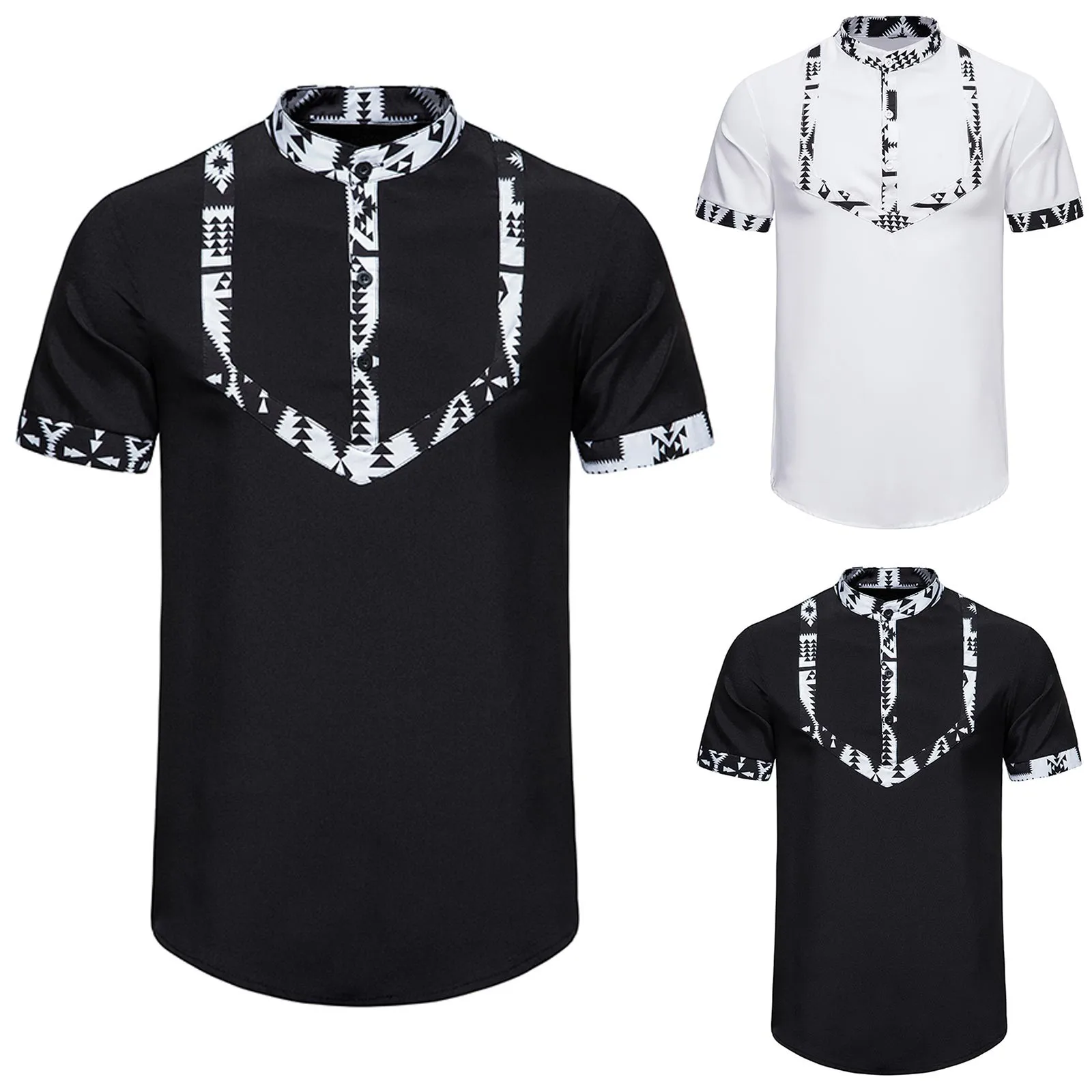 

Футболка мужская с длинным рукавом, Пляжная рубашка с гавайским принтом, большие белые топы, весна-лето