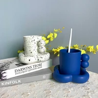 nordic cloud ceramics mugs mug for coffee fat sugar gourd handle double glass cup ceramic tea stirring christmas tableware cups