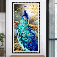 beauty peacock diy 5d diamond painting series kit full drill square embroidery mosaic art picture of rhinestones home decor gift
