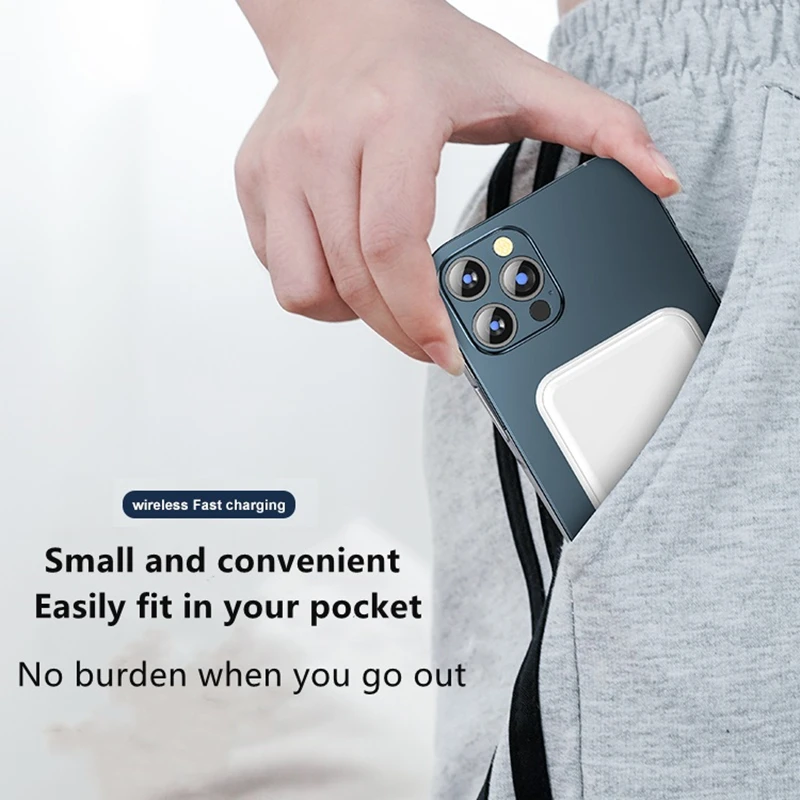 Ceny Mini Powerbank 10000mAh Dla Magsafe Magnetyczny Bezprzewodowy Bank Zasilania Telefon Komórkowy Zewnętrzna Bateria Dla Iphone 13 12 13Pro 12Pro Max