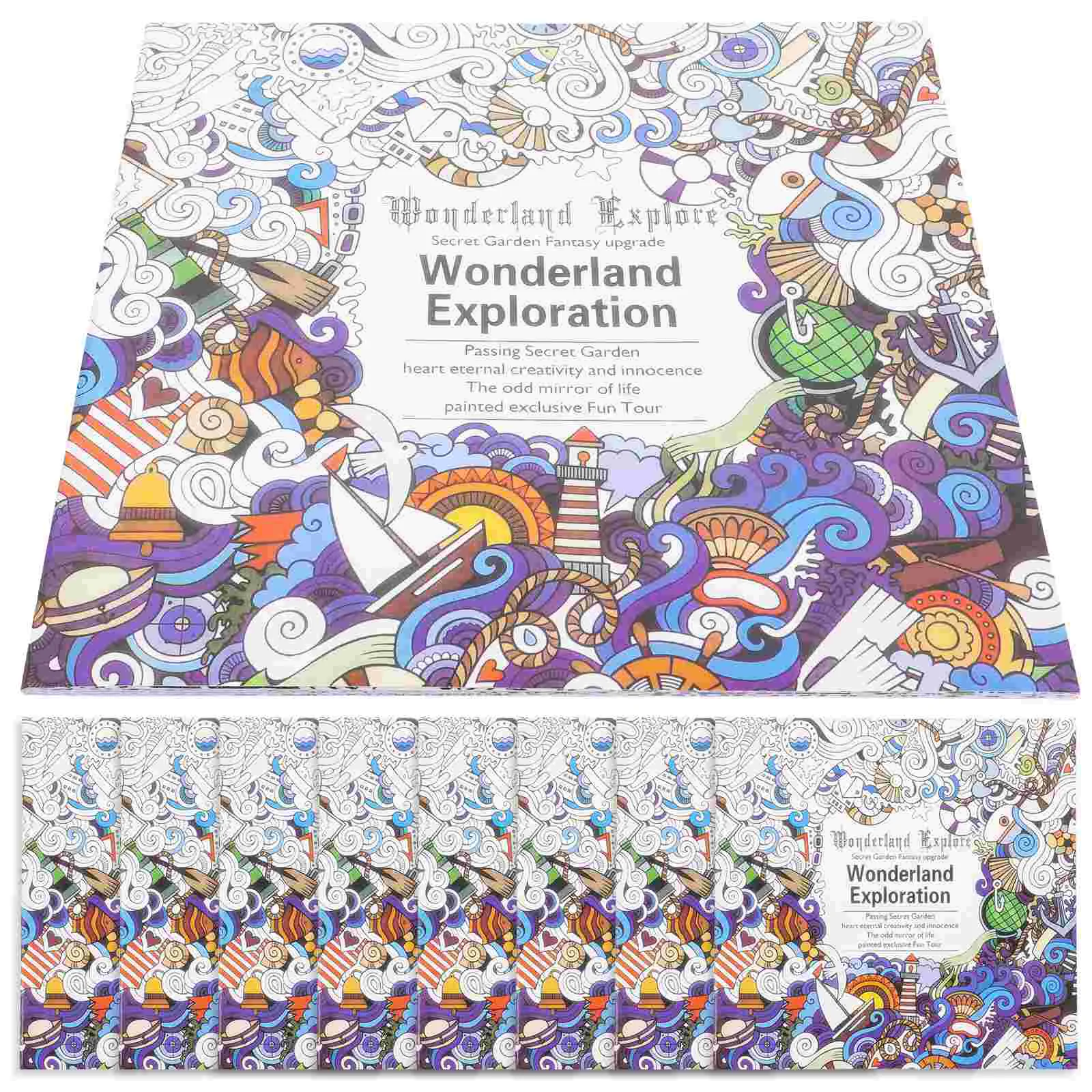 

8 Books Water Pen Coloring Toddlers Graffiti Colored Sets For Kids For Kids Doodle Colored Painting Kids Learning Paper