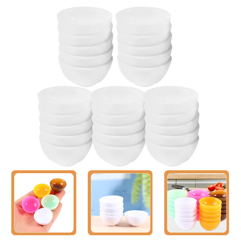 

25pcs Miniatures Bowls Mini Bowls Kitchen Pretend Play Mini House Accessories