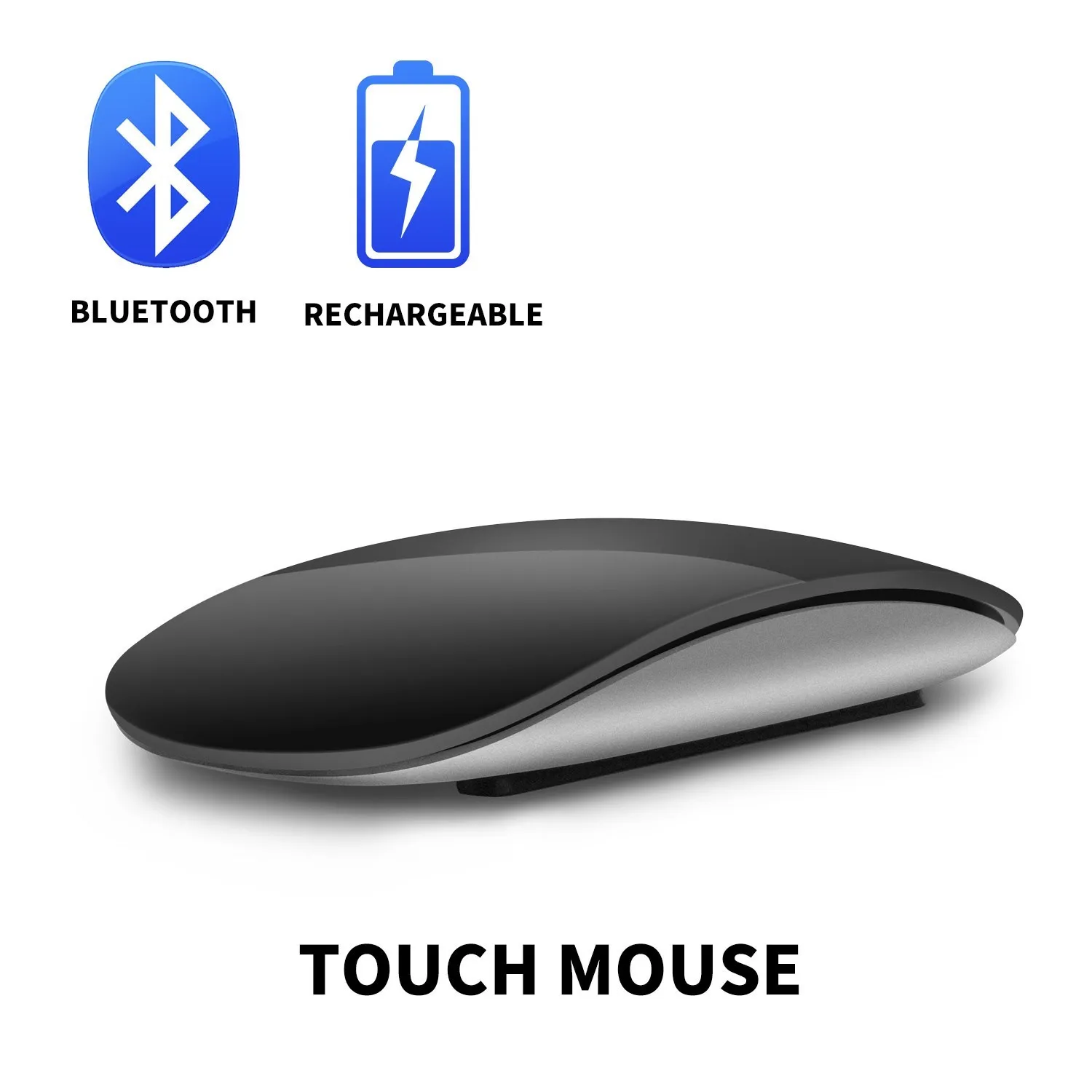 

New Bluetooth USB Wireless Magic Gamer Mouse Noiseless Laser Ergonomic Design Touch For Apple Macbook Air Pro Asus Dell Laptop