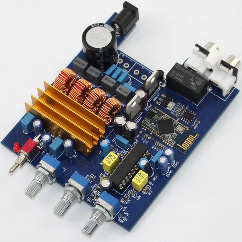 Усилитель мощности TPA3116 + LM1036 Плата усилителя Bluetooth 2.0 класса D 2X50 Вт