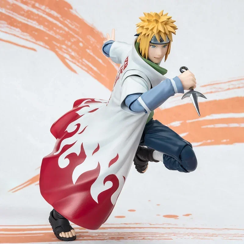 В наличии BANDAI S.H.Figuarts Namikaze Minato Фигурки НАРУТО Аниме Фигурка НАРУТО99 Игрушки для