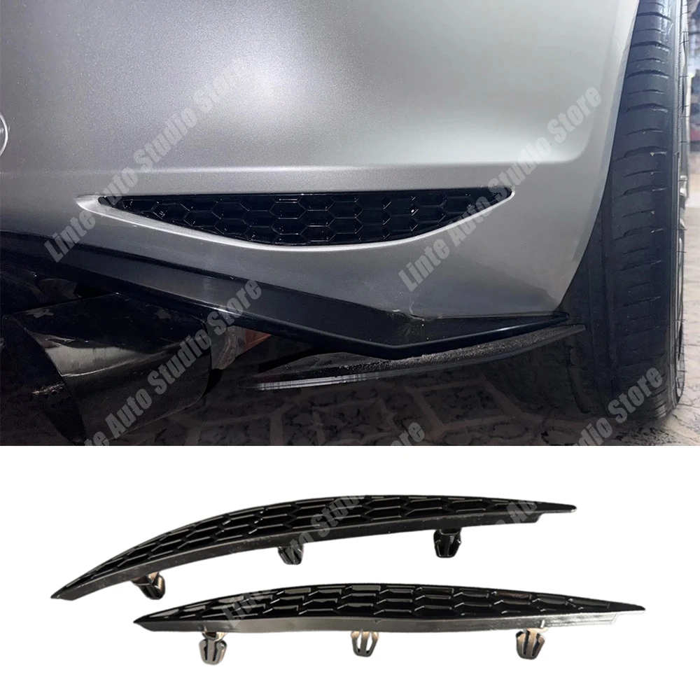 Фото Задний бампер с отражателями в стиле Honeycomb для VW Golf MK7 GTI GTD GTE TDI TSI TGI R R-line 2013-2016, глянцевый черный, запасные части №1