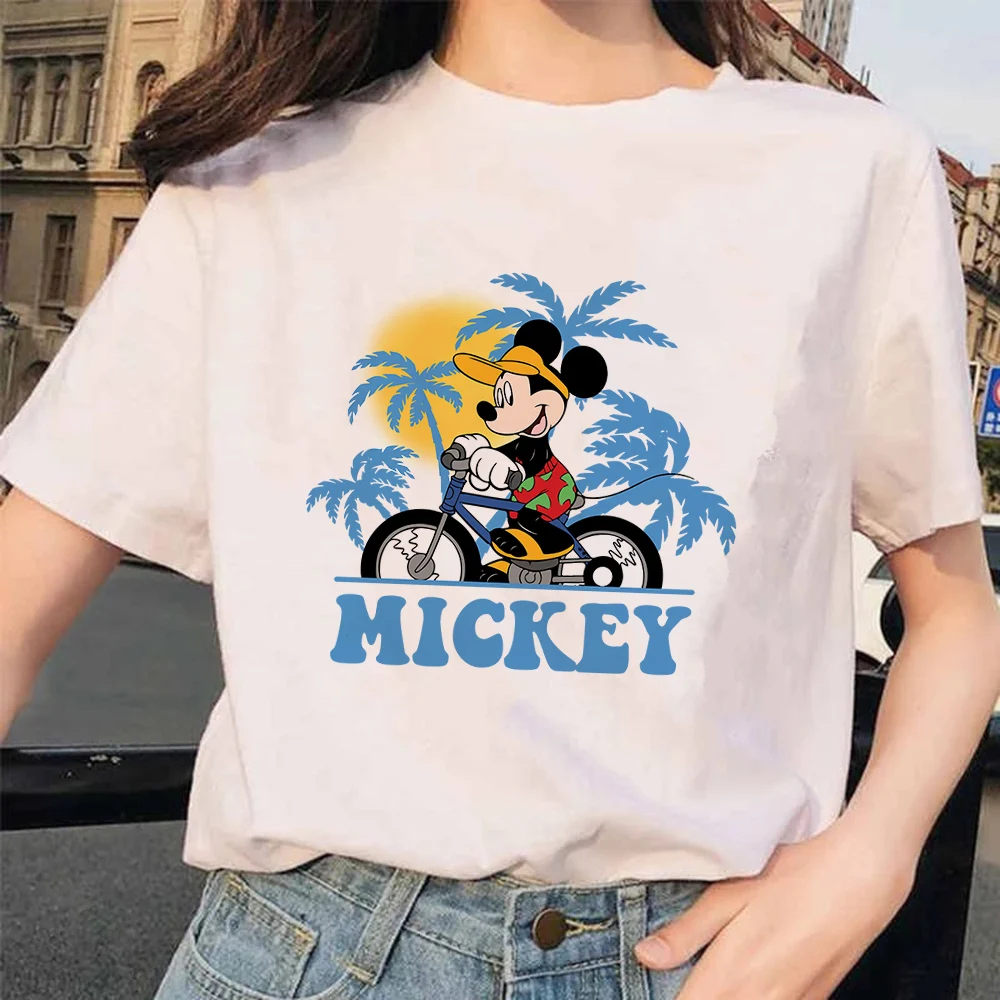 

Disney Women Blouses 2022 Fashion Mickey Print Autumn Casual Streetwear T-shirt Ladies Europe and America Harajuku Tops Hot Sale