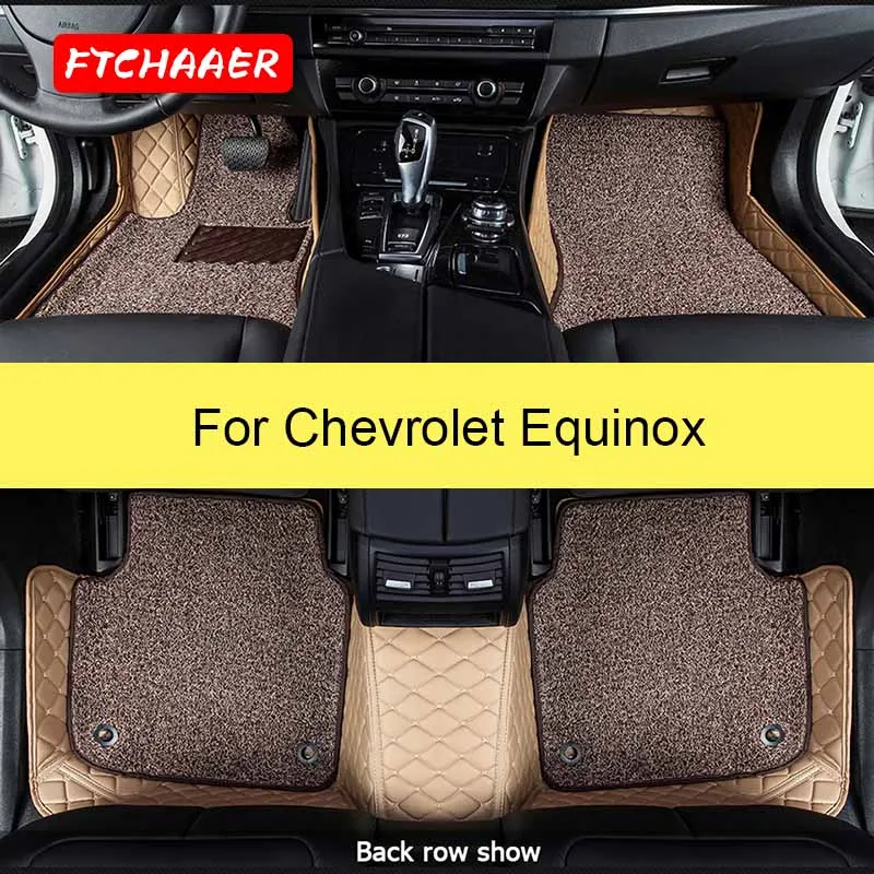 

FTCHAAER Car Floor Mats For Chevrolet Equinox Foot Coche Accessories Carpets