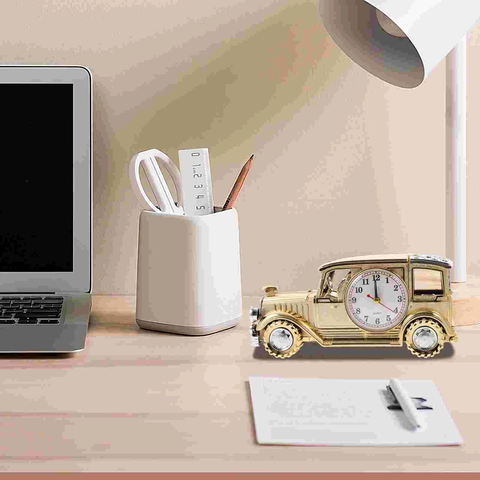 Классический автомобильный будильник винтажный декор нежный орнамент