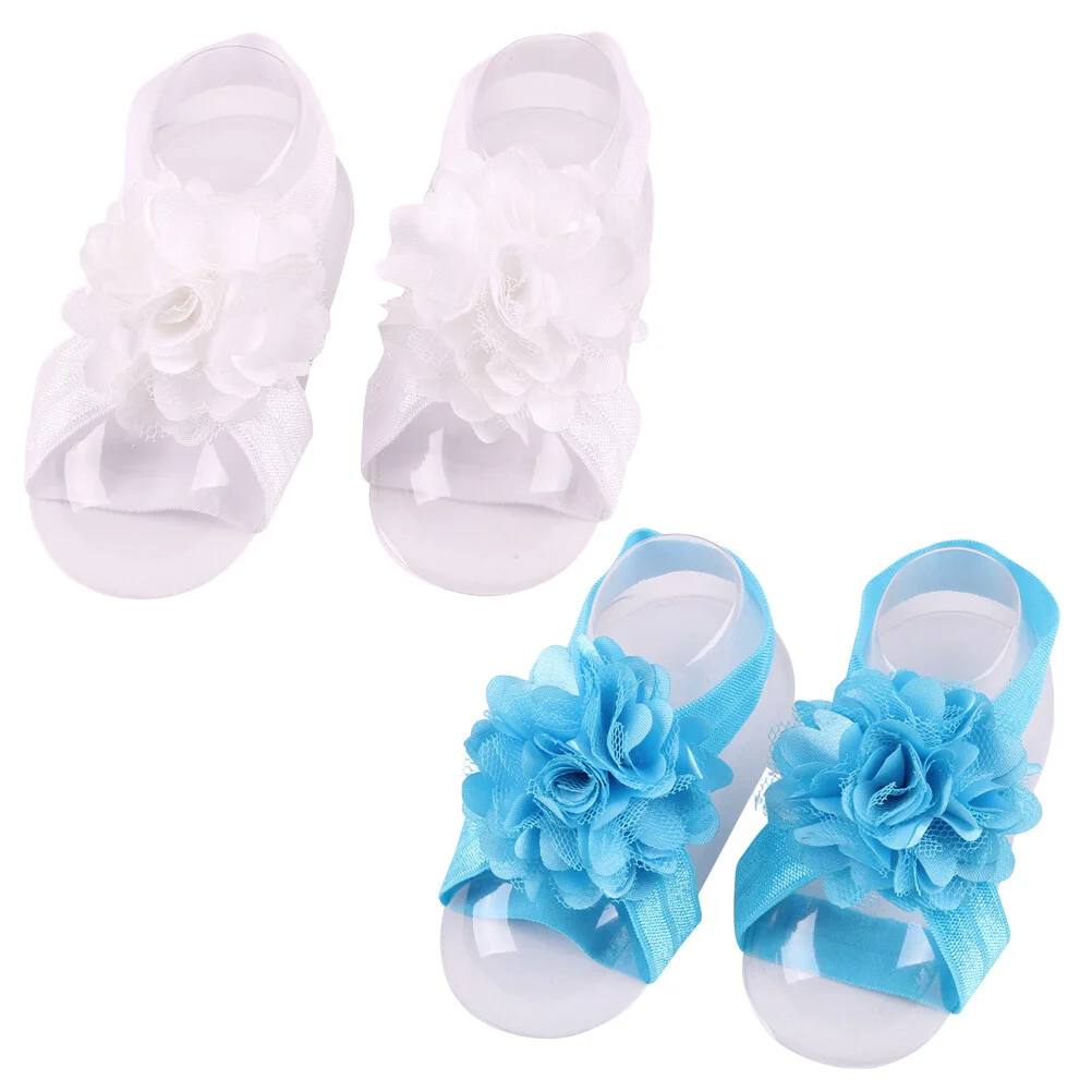 

8 PCS Floral Hair Accessories High Heel Flower Foot Bands Babies Flowers Baby Girl